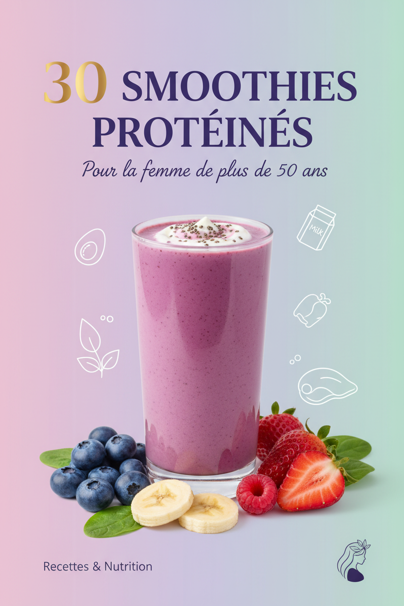Couverture e-book 30 smoothies protéinés