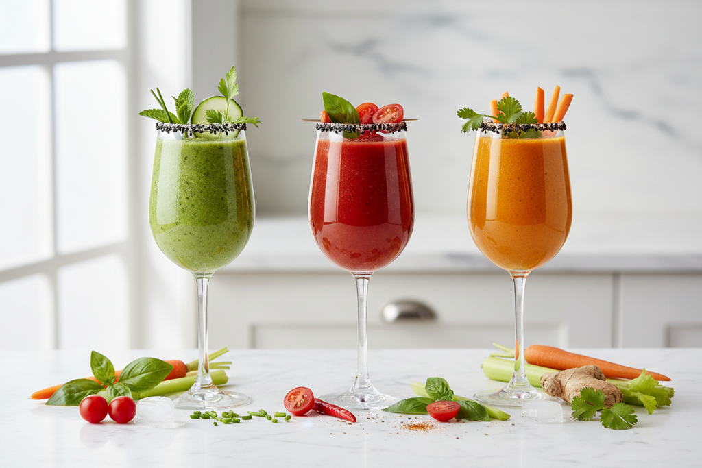 préparer des smoothies salés